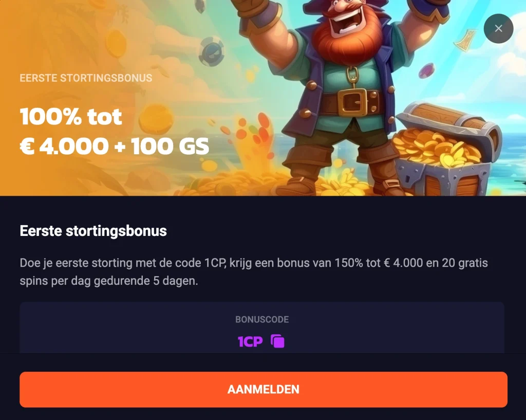 CrashPirate Casino Bonus